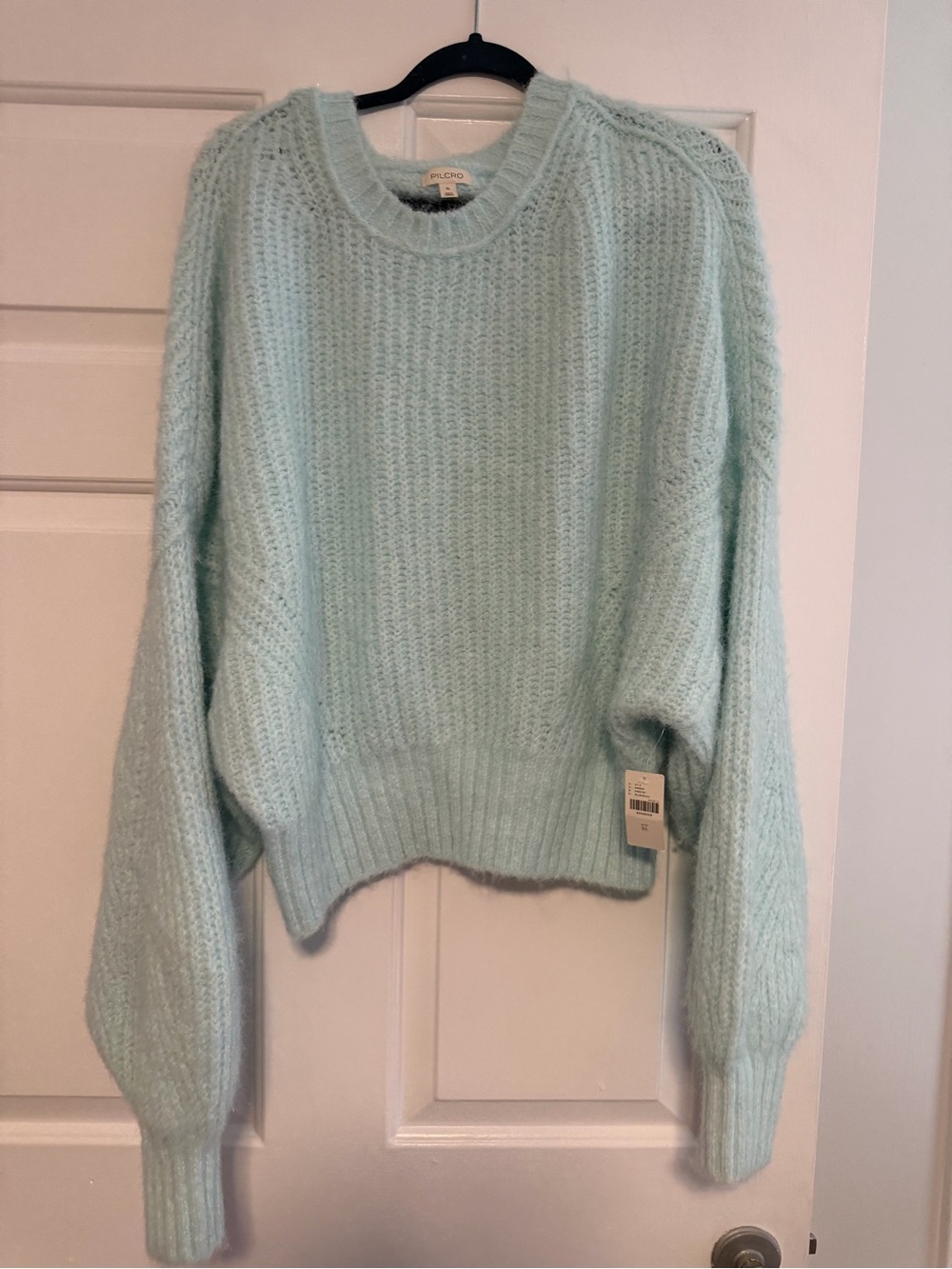 Anthropologie - Pilcro Pastel Mint Crewneck Sweater